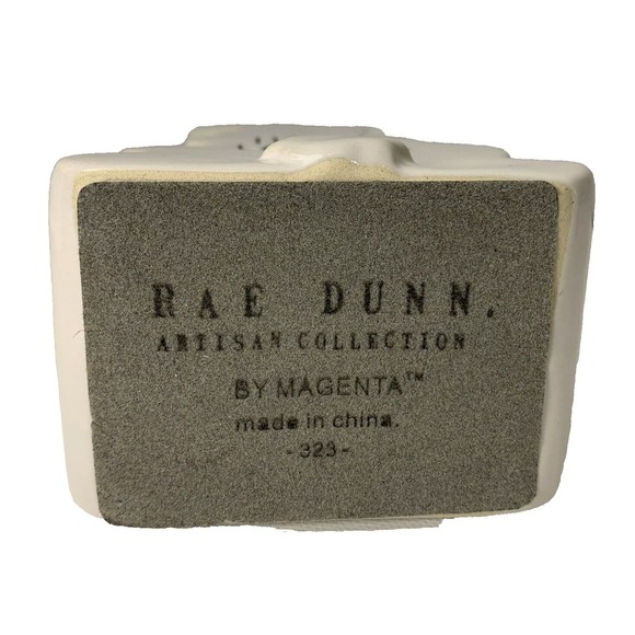 Rae Dunn Happy Easter Bunny Rabbit Figurine Sign Artisan Collection By Magenta - Picture 5 of 12